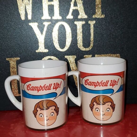 Campbell Soup Campbell Up! Cup Set of 2 VTG. - Picture 2 of 4